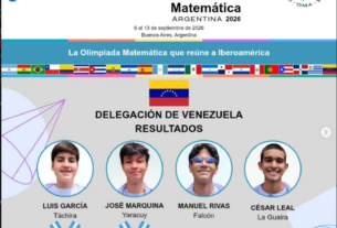 Venezuela brilla en la Olimpiada Iberoamericana de Matemática 2026 con cuatro reconocimientos